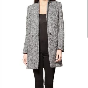 Grey herringbone coat